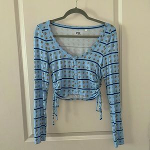 Pacsun Long Sleeve Floral Shirt